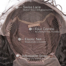 Load image into Gallery viewer, 100% Human Hair Yaki, TRANSPARENT Lace Front Wig 16"