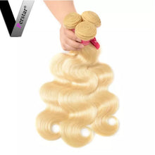 Load image into Gallery viewer, 100% Human Hair 3 Bundles with Lace Frontal Closure (18" 20", 22" + 16" closure)