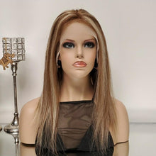 Load image into Gallery viewer, 100% Human Hair TRANSPARENT Lace Front Balayage Wig, 16"-18"
